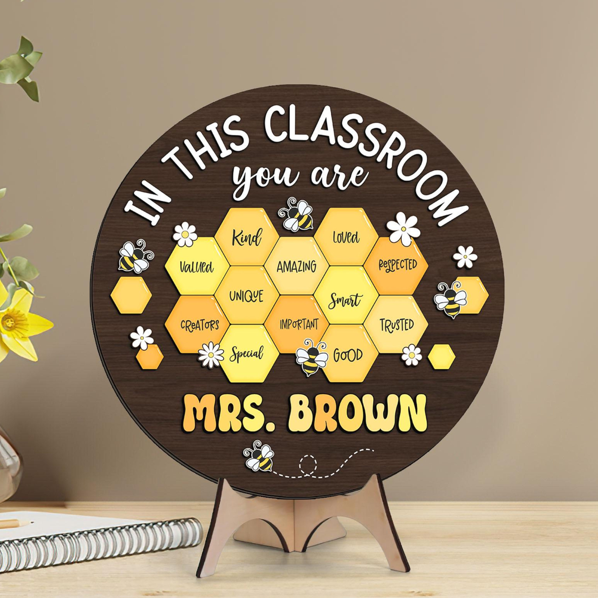 Personalized Teacher Gifts, Custom Teacher Name Sign, Teacher Appreciation Gifts, Thank You Gift For Teacher