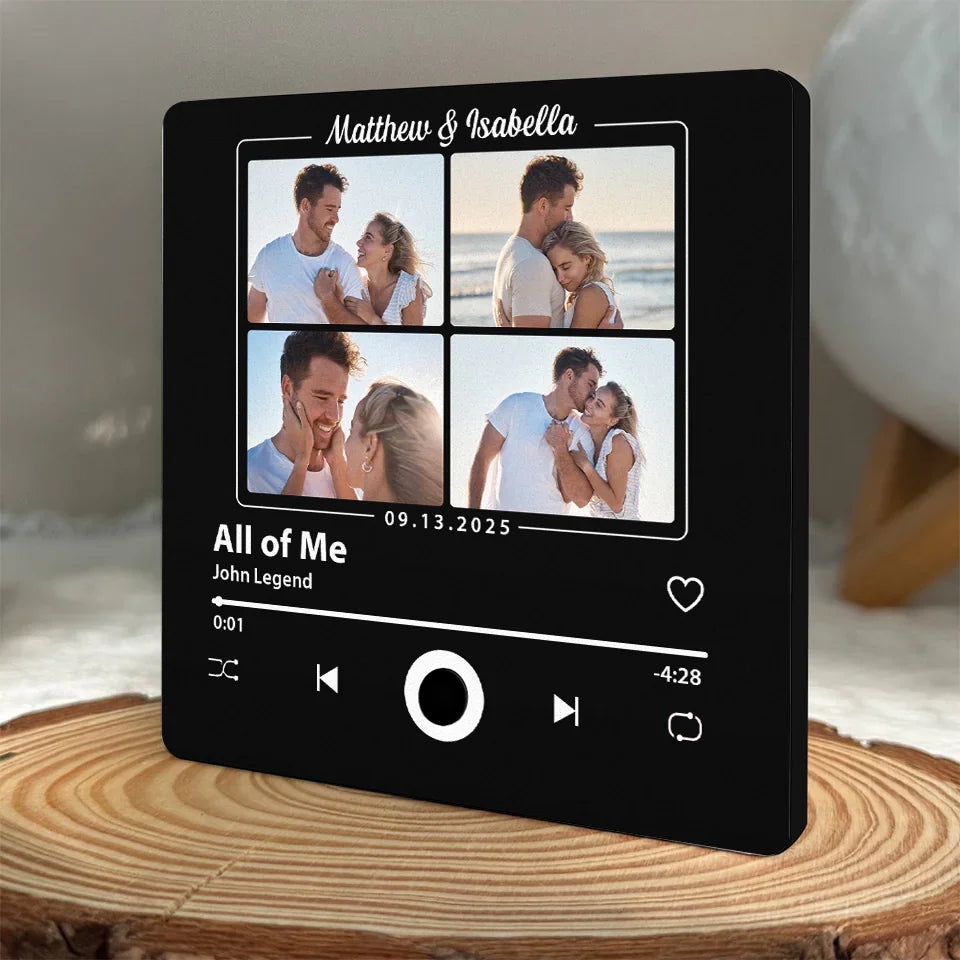 Custom Photo I've Found The Love Of My Life - Couple Personalized Custom Music Fridge Magnet That Can Play Songs - Gift For Husband Wife, Anniversary