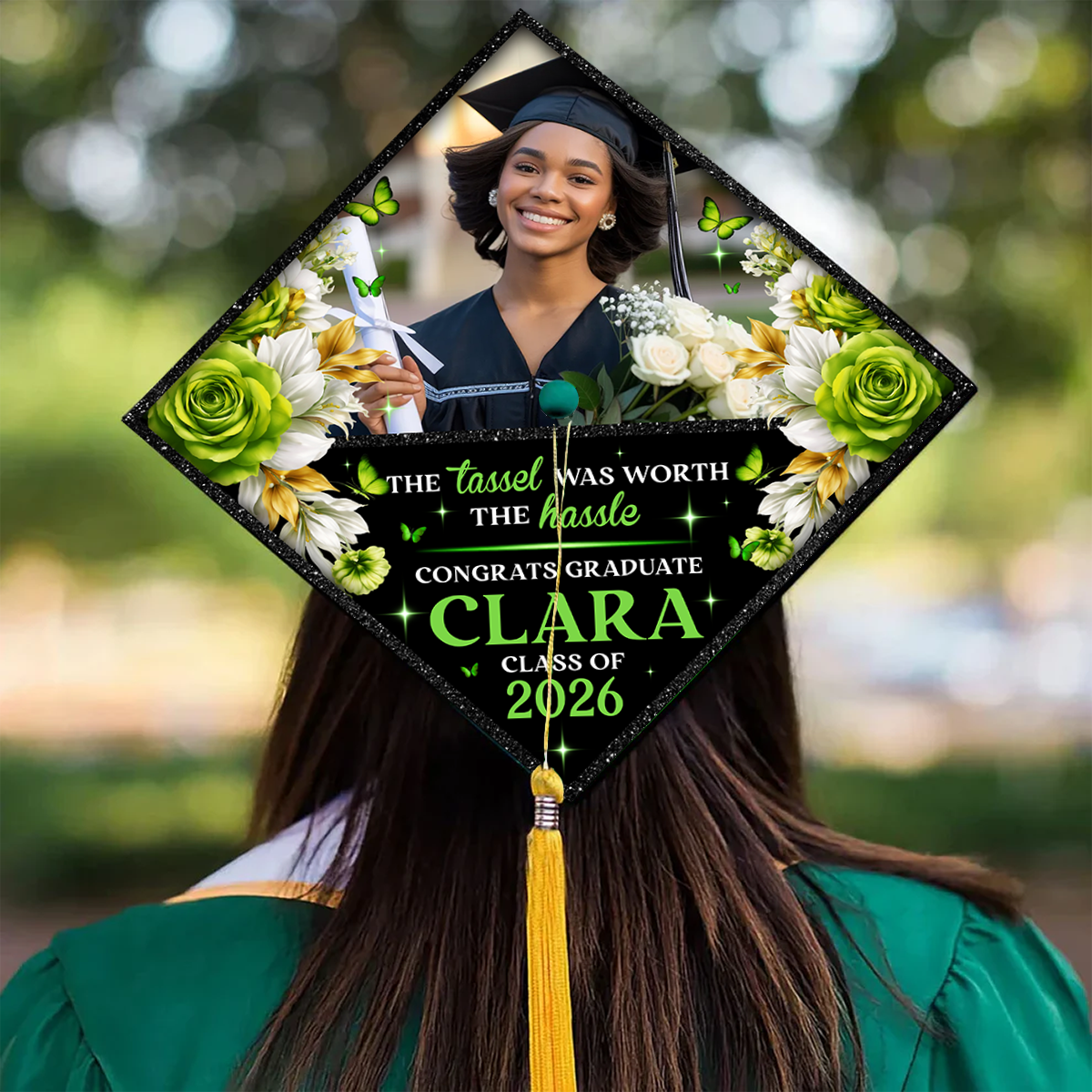 Floral Graduation Cap Topper - Decorations For Grad Cap 4_831a86b1-1740-4abd-b8a5-605f9a8842be.png