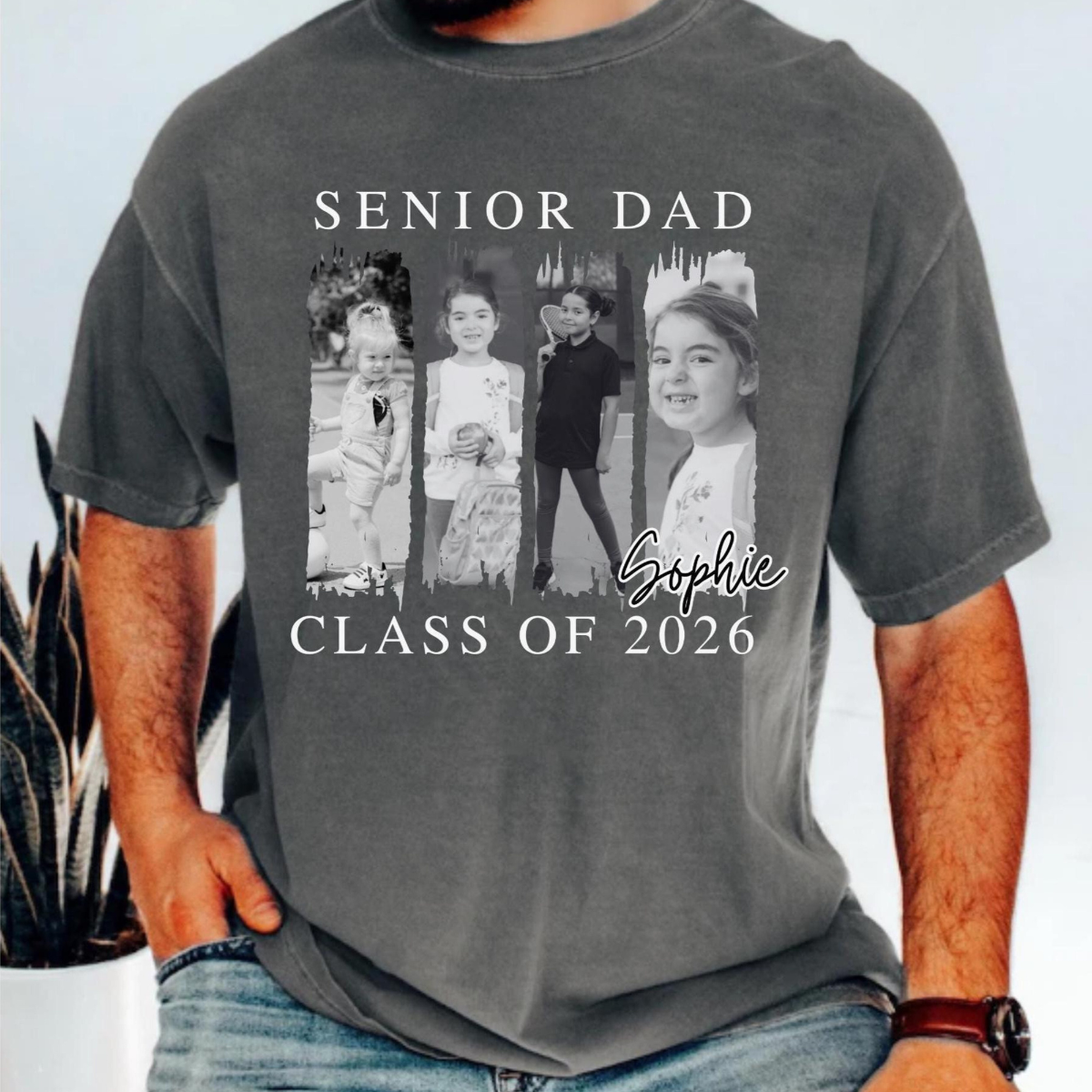 Custom Photo Senior Dad Shirt, Class of 2026 Shirt, Class of 2026 Family Shirts, Senior Dad Graduation Shirt, Senior Dad Gift
