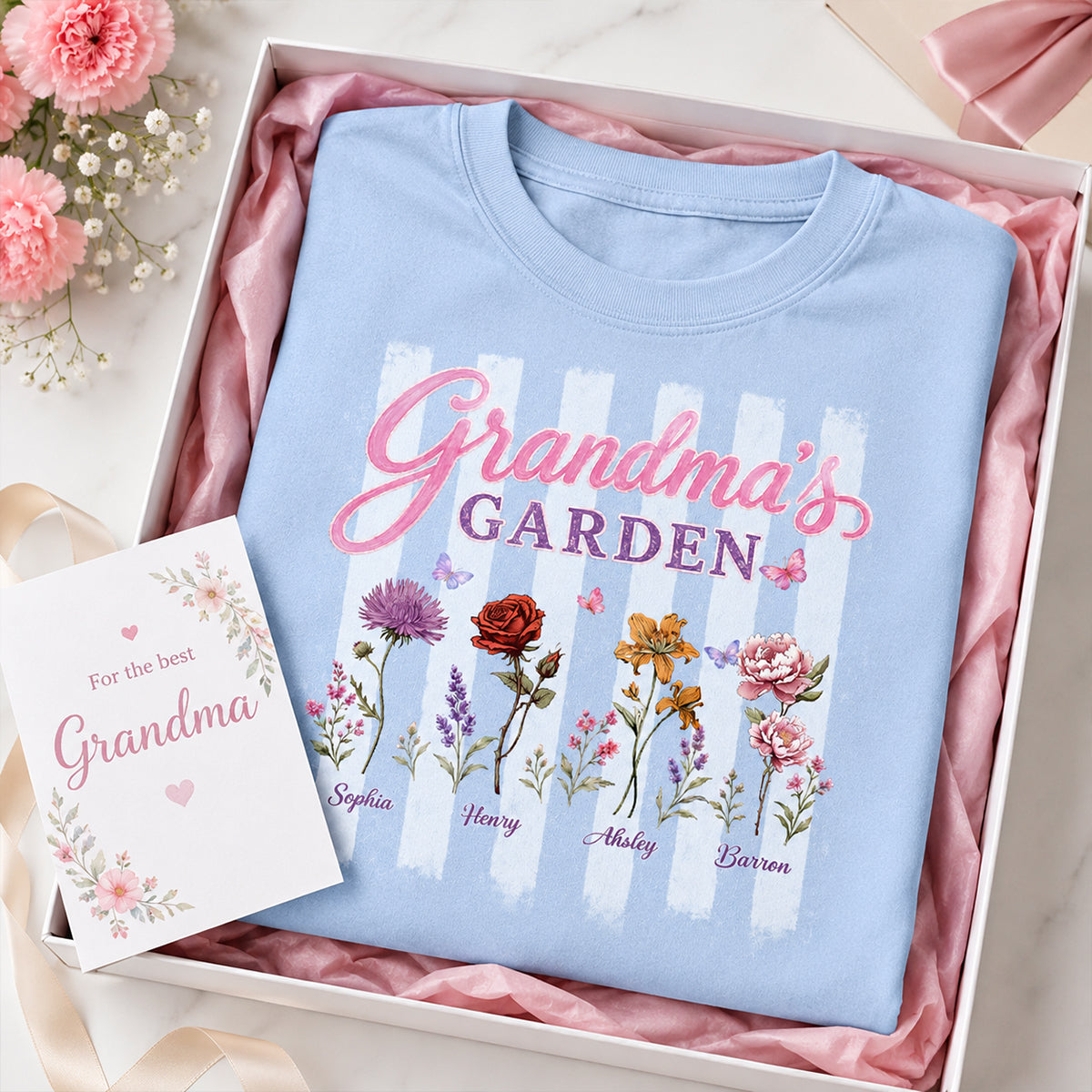 Grandma's Garden Preppy Stripe - Personalized Shirt - Trendy Summer Tee for Grandma 4_84a262a3-7440-454f-810a-530ed940946e.jpg