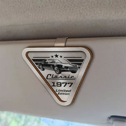Custom Photo Classic Car Limited Edition - Personalized Custom Shaped Car Visor Clip