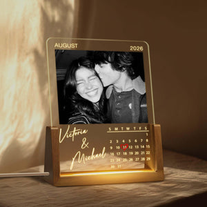 Personalized Couples Gift, Custom Photo Family Light Lamp, Engagement Gift for Her/Him
