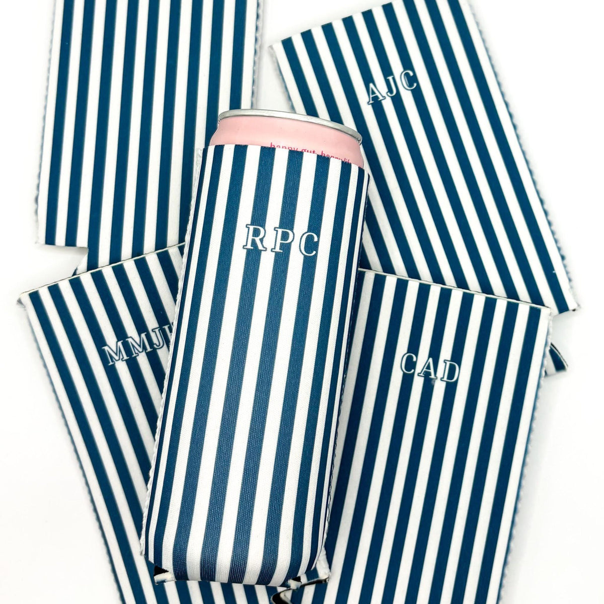 Monogrammed Slim Can Cooler Personalized Name Bachelorette Favor Grandmillennial Skinny Can Cooler Custom Bridal Party Gift Bridesmaid Idea