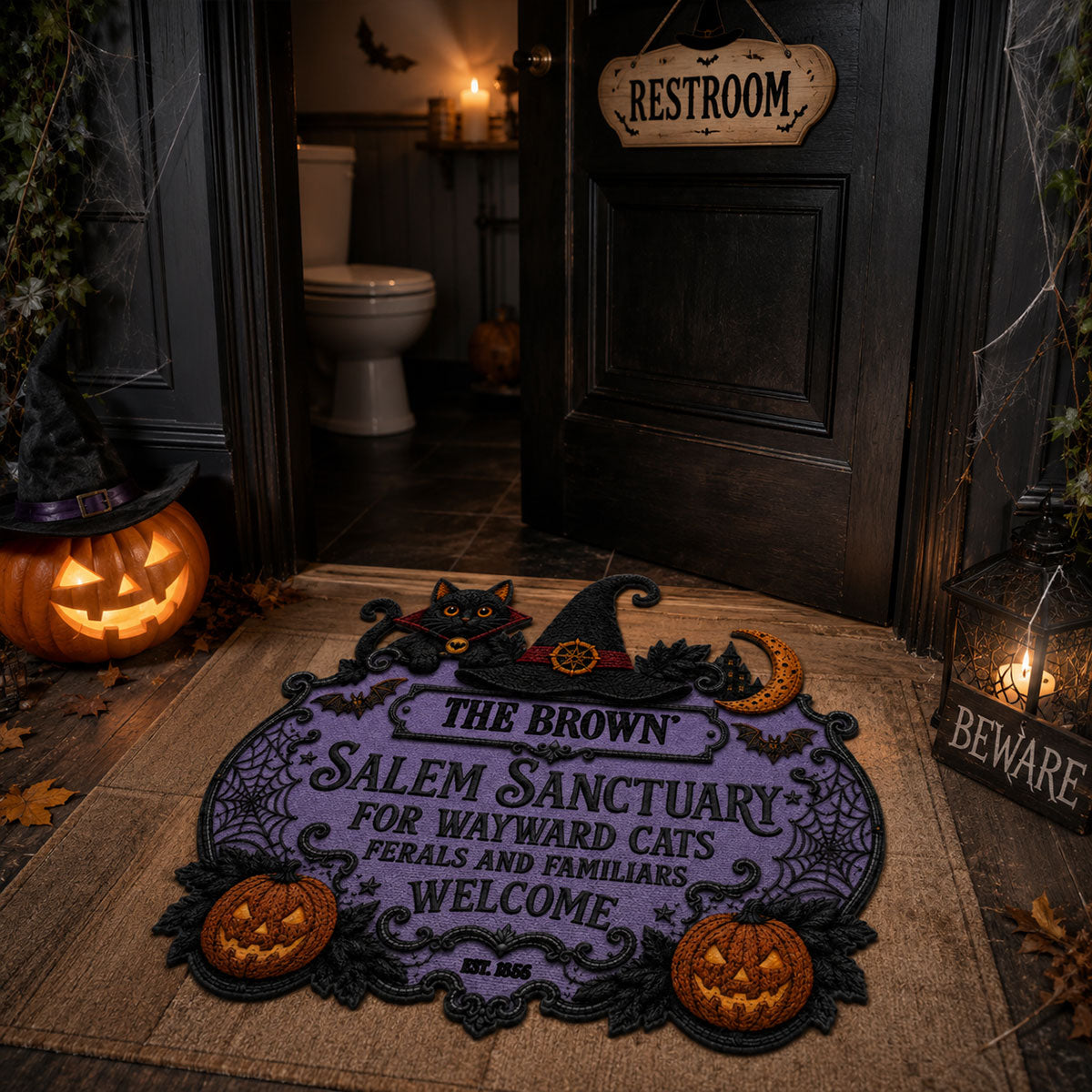 Salem Sanctuary For Wayward Cats Ferals - Personalized Custom Shaped Doormat