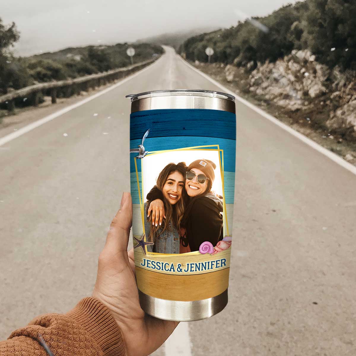 Best Friends Are The Sisters We Choose - Personalized Tumbler - Gift For Sisters, Soul Sisters, BFF