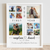 Our First Year Couple Photo Collage - Personalized Canvas - Gift For Couple, 1st Year Anniversary, Valentine's Day Gift