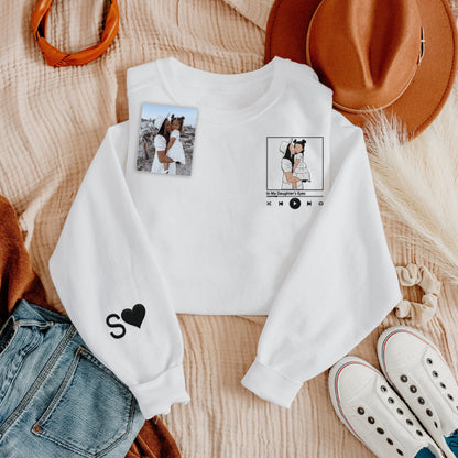 Personalized embroidered custom mom photo shirt