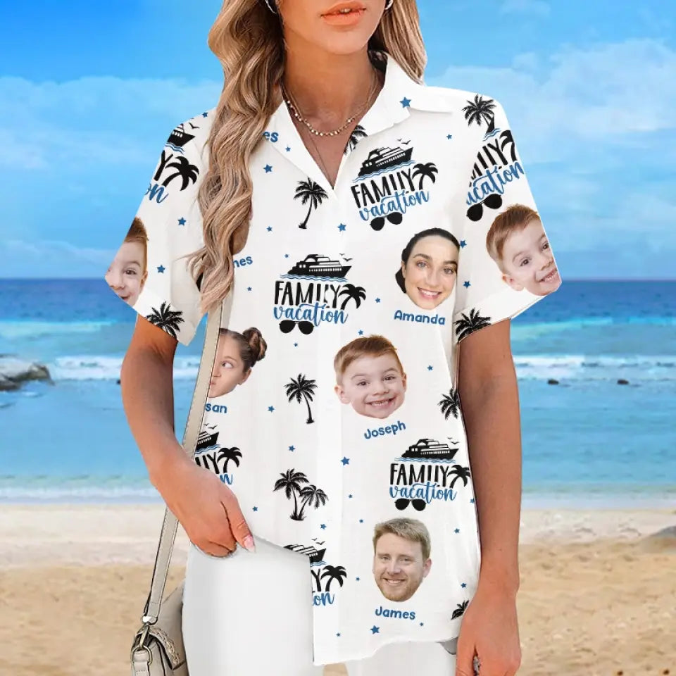 Summer Family Vacation - Personalized Hawaiian Shirt - Gift For Family