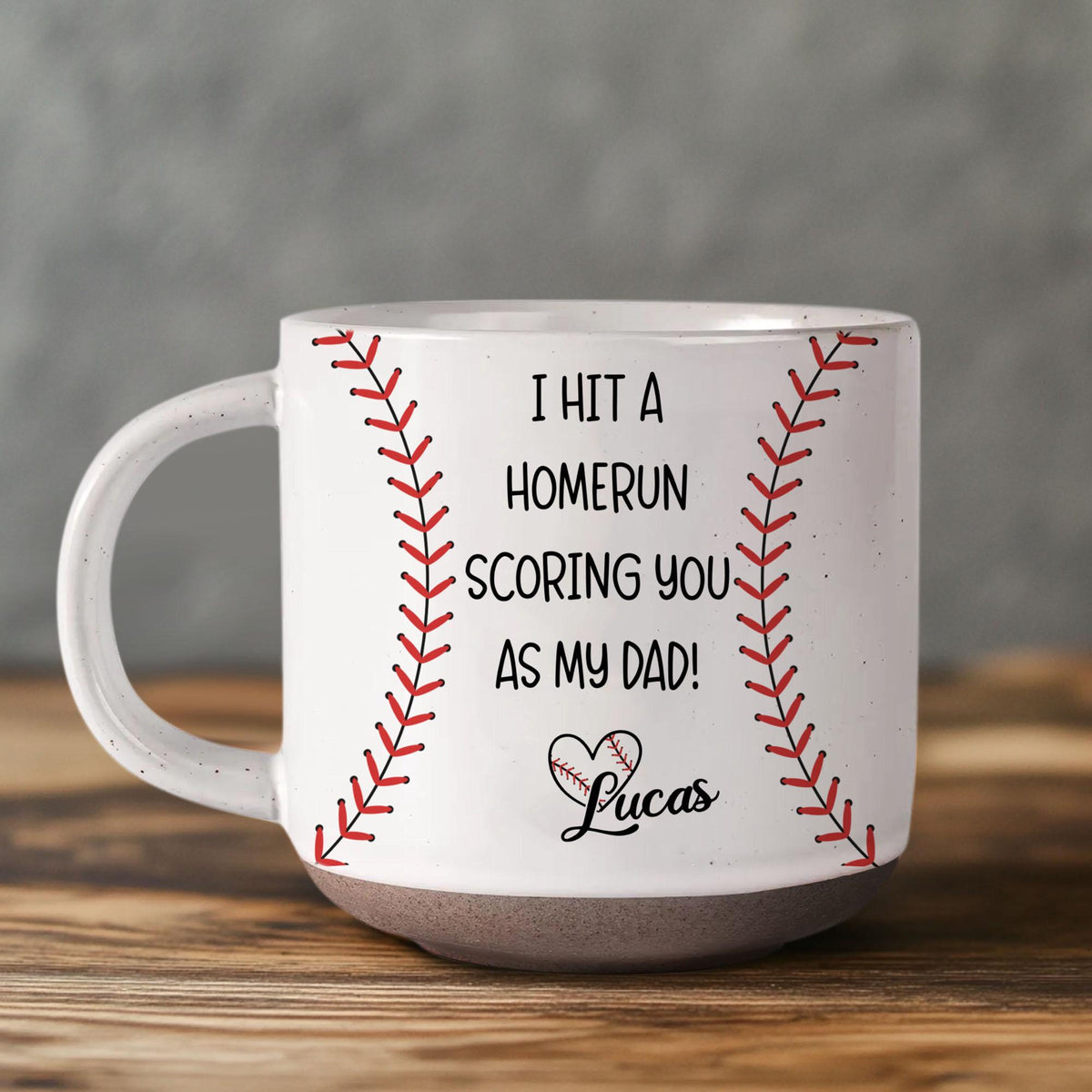 Personalized Baseball Dad Pottery Mug, Custom Fathers Day Gift From Baseball Dad, Dad Mug, Coffee Mug For Father's Day Gift, Birthday Gifts