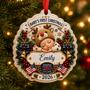 Our Newest Little Patriot Ornament - Real 3D Raised Ornament