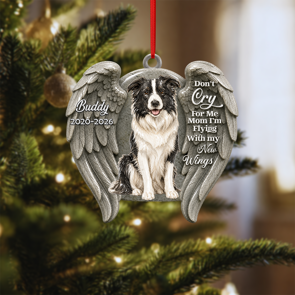 Do Not Cry For Me Christmas - Real 3D Raised Ornament