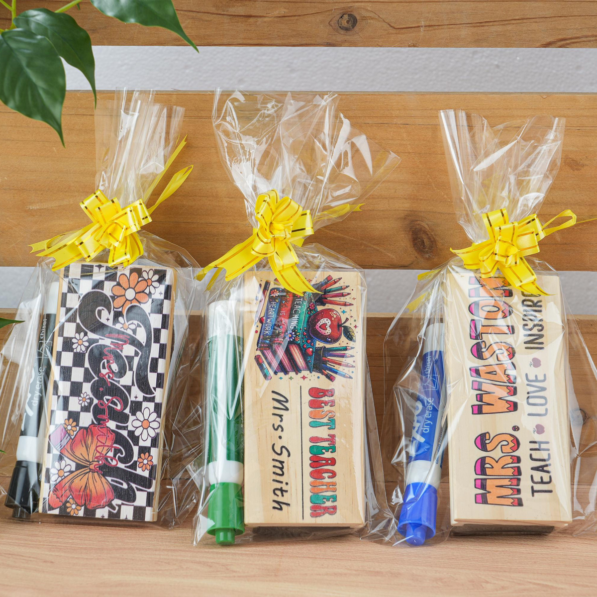 Custom Teacher Appreciation Gifts, Personalized Teacher Whiteboard Eraser, Chalkboard Eraser with Marker,Preschool Teacher Name gifts,Eraser