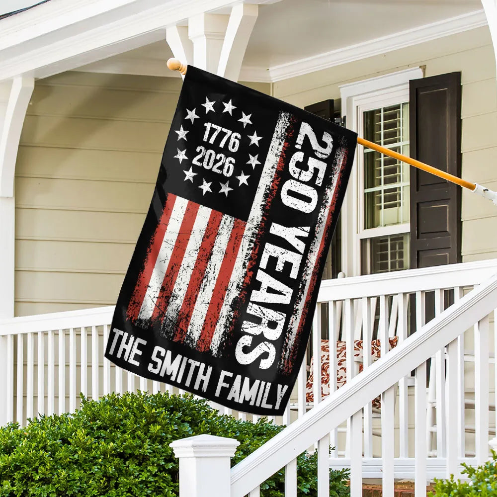 Liberty Lives In Our Home - Personalized Garden Flag - 4th Of July Gift, Independence Day Home Decoration