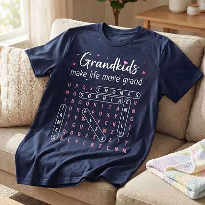 The Greatest Gift You Ever Know Word Search Puzzle Art - Personalized Shirt - Gift For Grandma