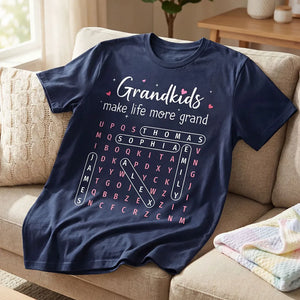 The Greatest Gift You Ever Know Word Search Puzzle Art - Personalized Shirt - Gift For Grandma