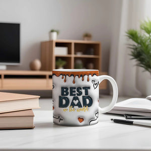 Best Dad Ever - Personalized 3D Inflated Effect Printed Mug - Gift For Father