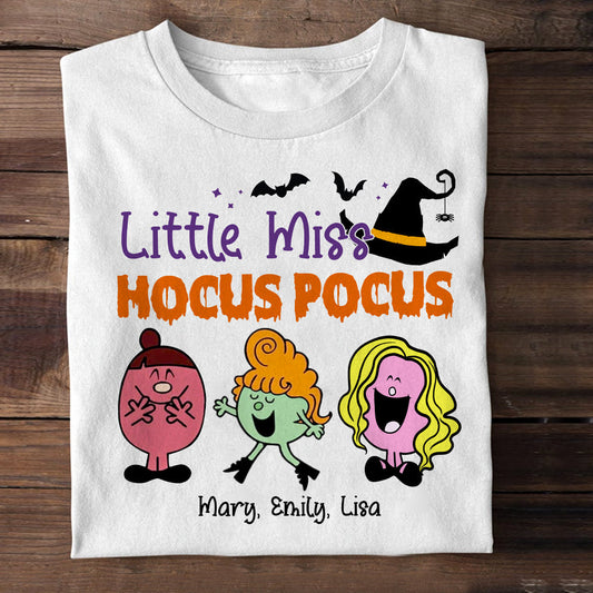Little Miss Hocus Pocus - Personalized Apparel - Halloween Gift For Kids, Gift For Sister, Besties