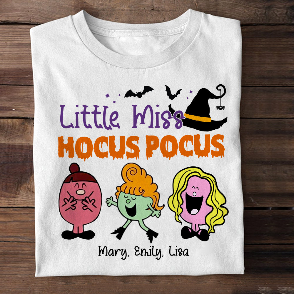 Little Miss Hocus Pocus - Personalized Apparel - Halloween Gift For Kids, Gift For Sister, Besties