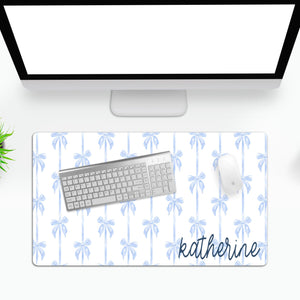 Custom Desk Pad, Coquette Personalized Desk, Grandmillennial Decor, Teacher Gift, Monogrammed Home Office, Dorm Room Decor, Gift Custom Office