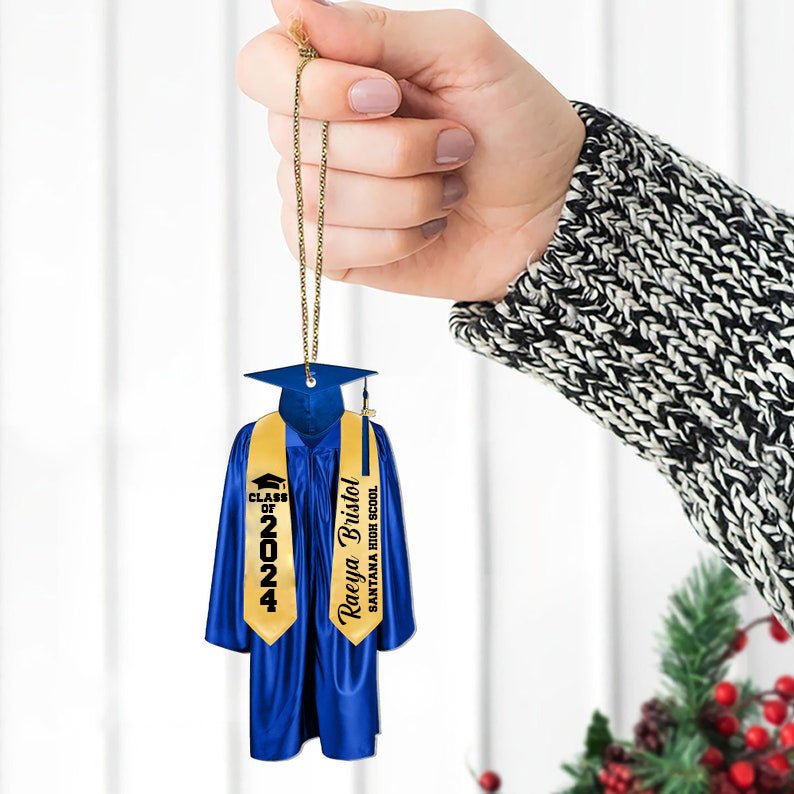 Personalized Graduation Ornament Gift, High School Graduation Gift, Grad Gifts, Mastered It Graduation Gift, 2025 College Graduation