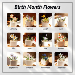 Happy Mother's Day Mom - Birth Glass Flower Pot
