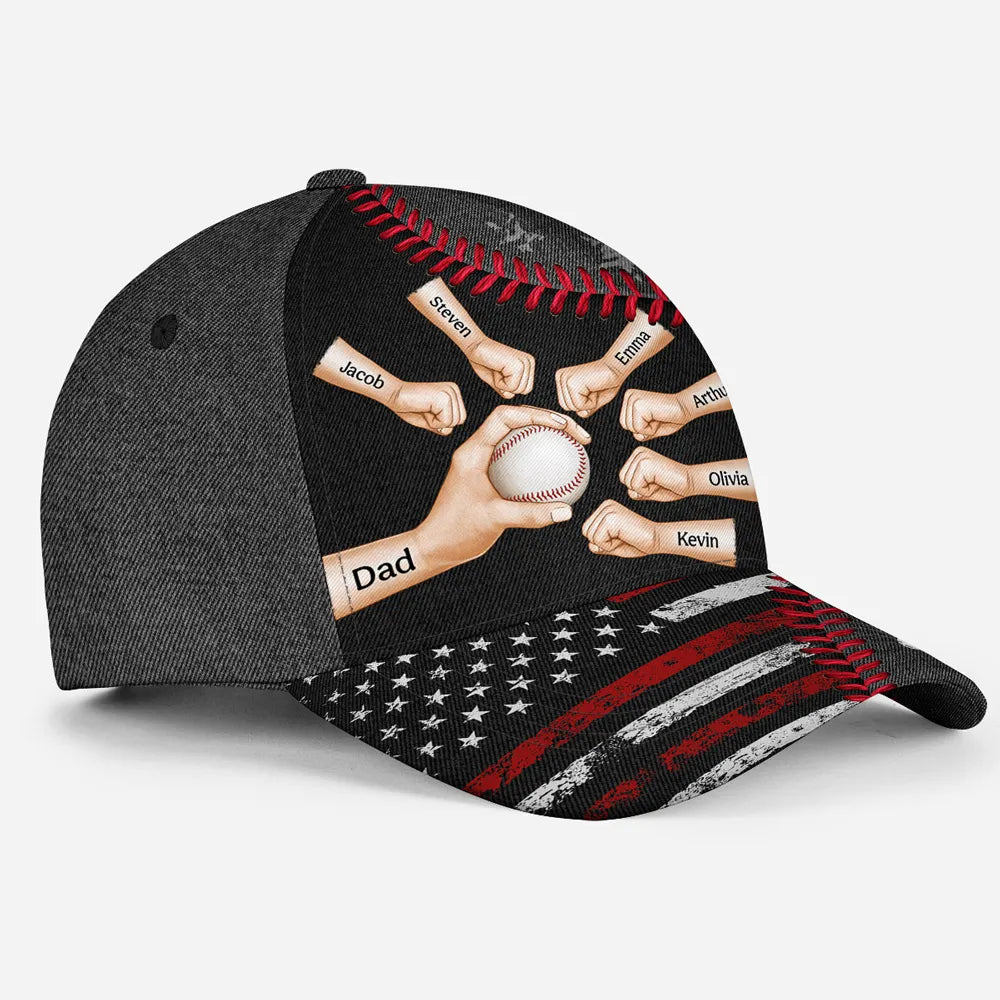 Best Baseball Softball Dad Ever - Personalized Classic Cap - Gift For Grandfather, Dad, Father's Day, Birthday Gift Idea