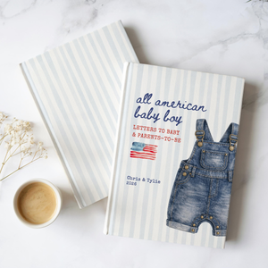All American Baby Boy Shower Guestbook, Custom USA Baby Sprinkle Notebook, Letters to Baby Patriotic American Baby Shower Book
