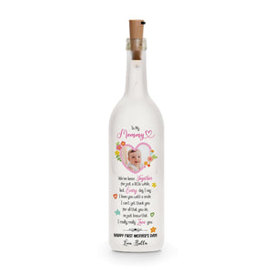 To My Mommy Happy 1st Mother's Day - Personalized Bottle Lamp - Gift For New Mom, 1st Mother's Day