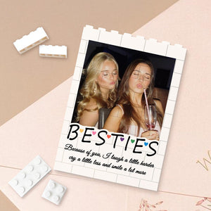 Custom Best Friend Photo Building Block, Personalized Bestie Picture Puzzle, Birthday Gift for Best Friend, Bestie Keepsake, Friendship Gift