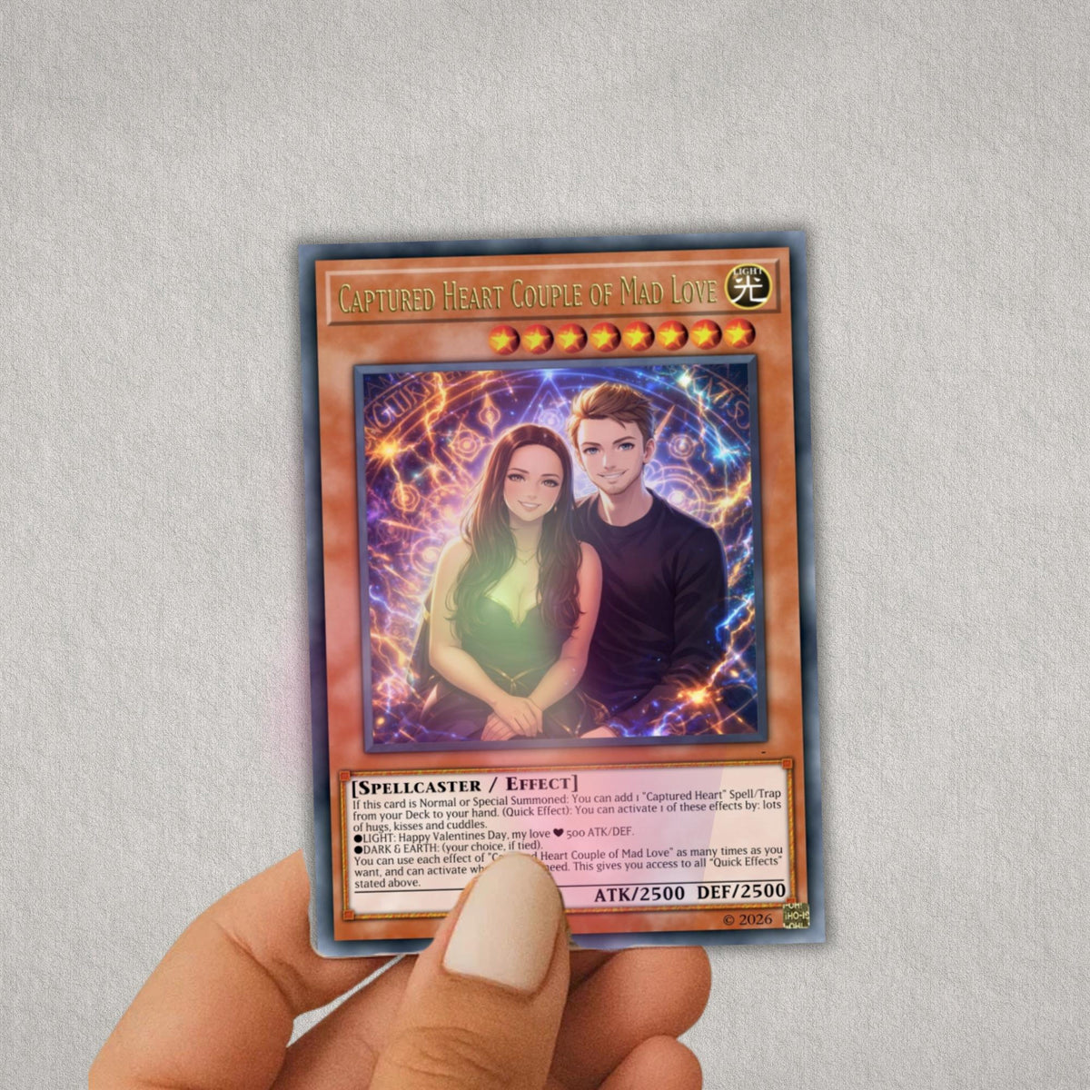 Anime YGO Inspired Custom Character Art, Wedding & Anniversary Gift, Gift For Husband, Gift For Father