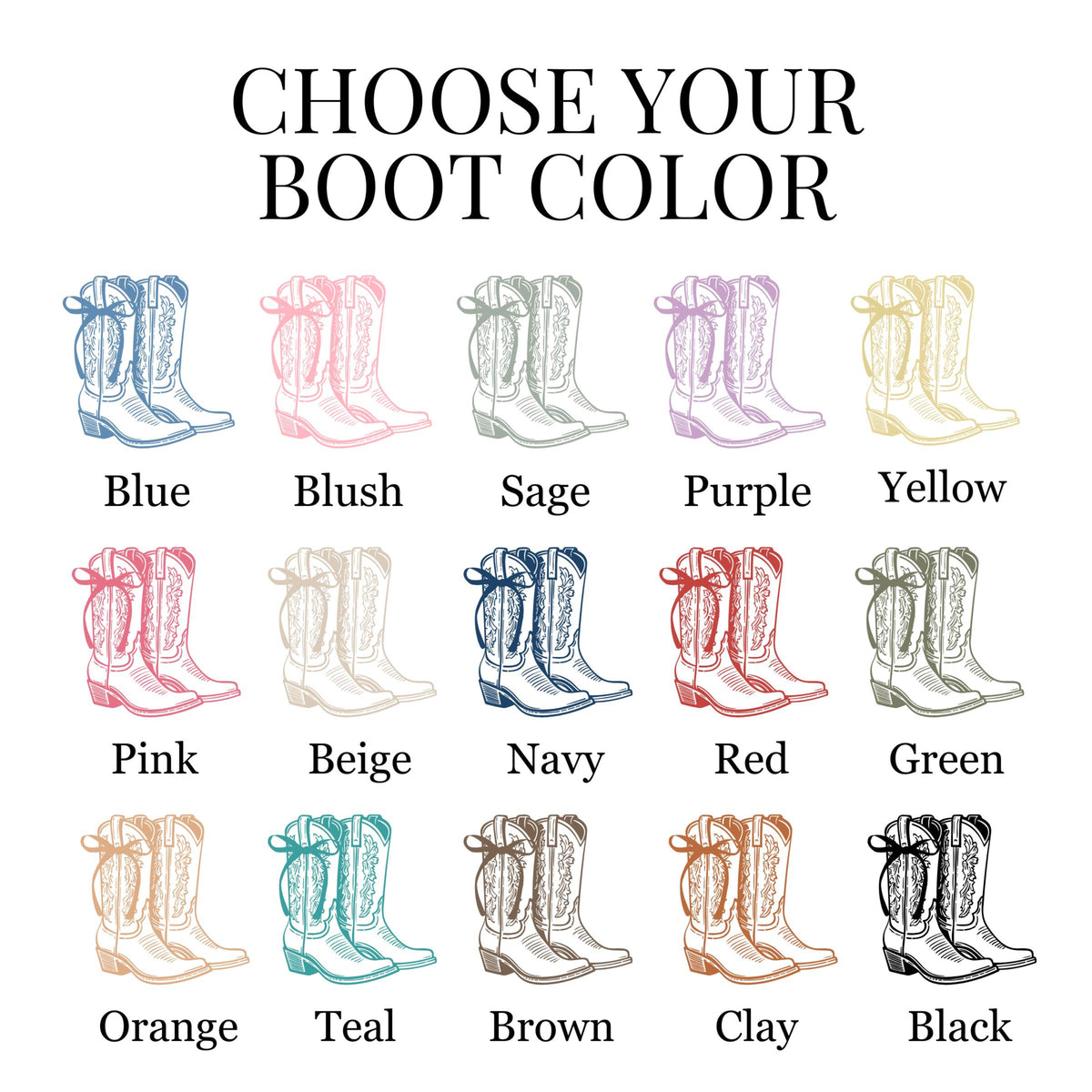 Personalized Roommate Cowgirl Boot Print for Custom College Dorm Decor