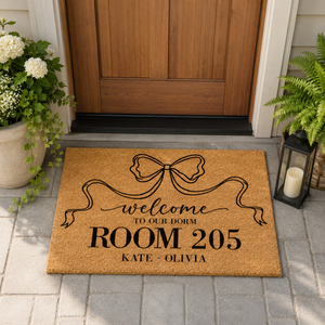 Welcome to Our Dorm Doormat, College Dorm Decor, High School College Dorm Decor, Roommate Sign, Back To School Gift, Graduation Gifts