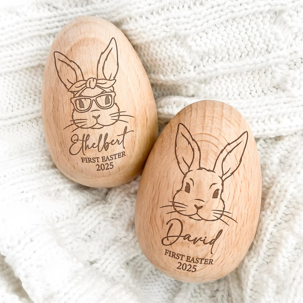 Personalized Engraving Wooden Easter Egg Shakers, Engraved Egg Shaker Kids, Kids Musical Instrument, Baby Easter Gifts, Baby First Easter