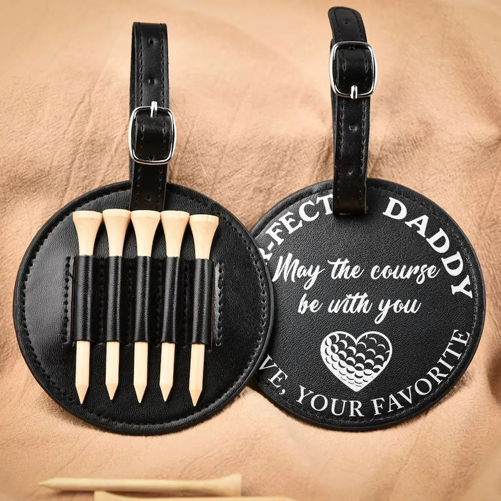 Par Fect Daddy - Personalized Golf Tee Bag - Gift For Golf dad, Gift For Father, Grandfather, Father's Day Gift
