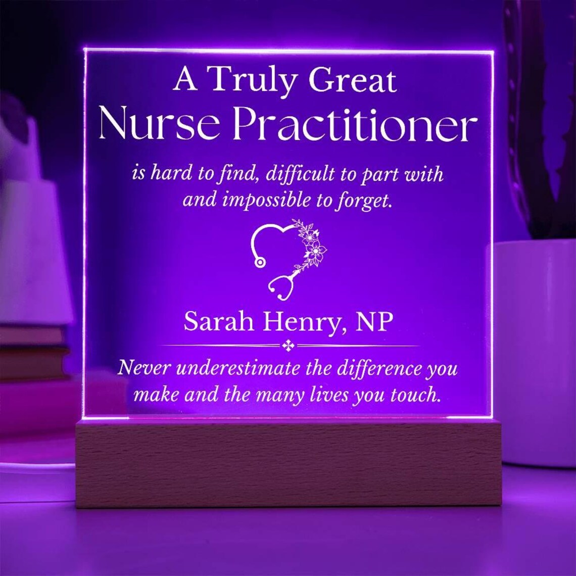 Personalized Nurse Practitioner Sign, Nurse Practitioner Graduation Gifts, Gifts for Nurse Practitioner, Nurse Practitioner Appreciation, NP