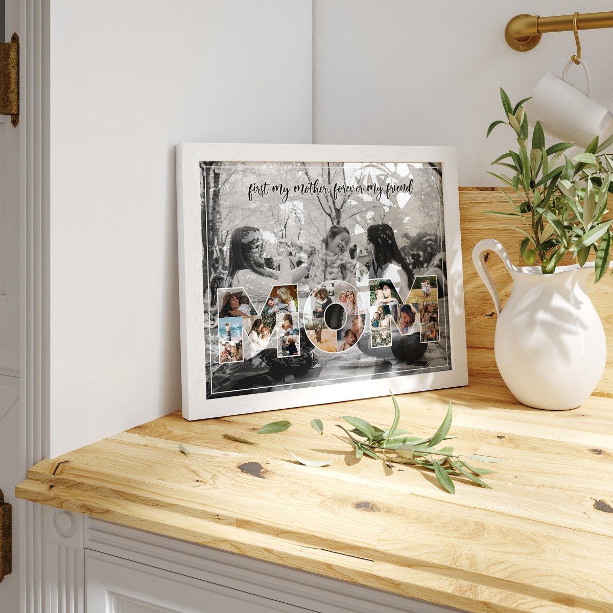 Mother's Day Gift for Mom, Personalized Gift for Mom, Mom Photo Collage Gift, Mom Gift from Daughter, Gift from Son