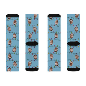 Custom Christmas Socks, Personalized Holiday Face Socks, Face On Socks, Socks for men women, Christmas Gift