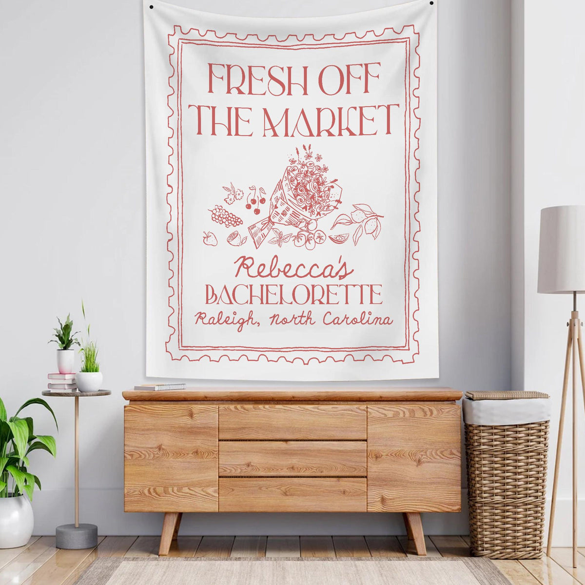 Custom Bachelorette Party Decor, Fresh Off The Market Bachelorette Party Banner, She Off Market Bridal Shower Backdrop, Bride To Be Party