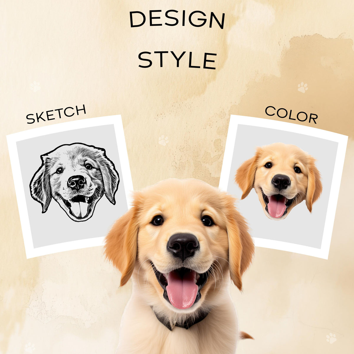 Custom Pet Backpack From Your Photo, Customize Font & Color, Personalized Dog Backpack, Dog Travel Bag, Dog Portrait Gift