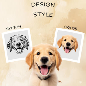 Custom Pet Backpack From Your Photo, Customize Font & Color, Personalized Dog Backpack, Dog Travel Bag, Dog Portrait Gift