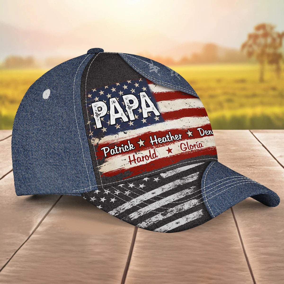 Proud To Be American - Personalized Classic Cap - Gift For Dad, Father's Day, Birthday Gift