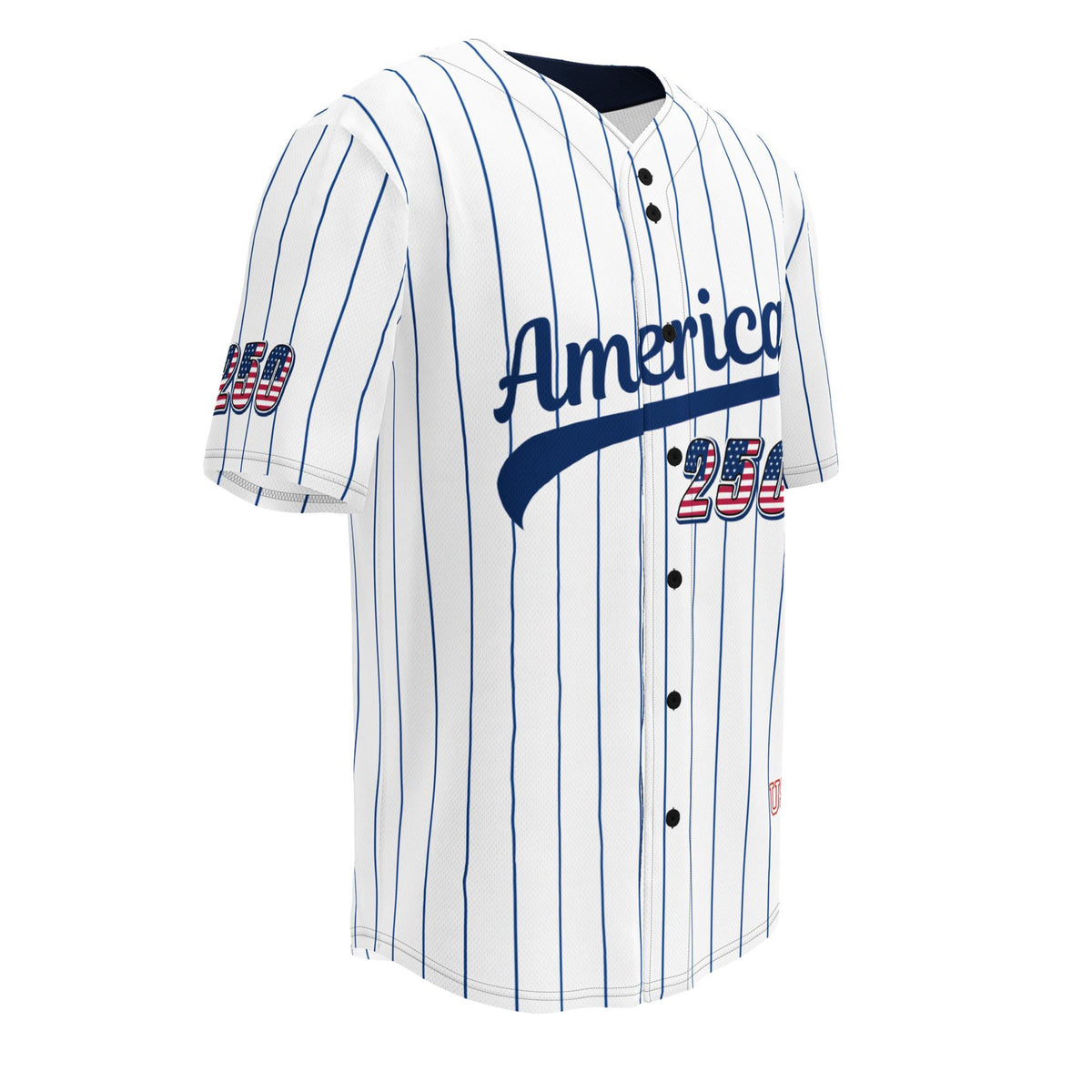 Personalized USA 250th Baseball Jersey, Red White and Blue, Custom Patriotic Shirt, Independence Day Apparel, 4th of July