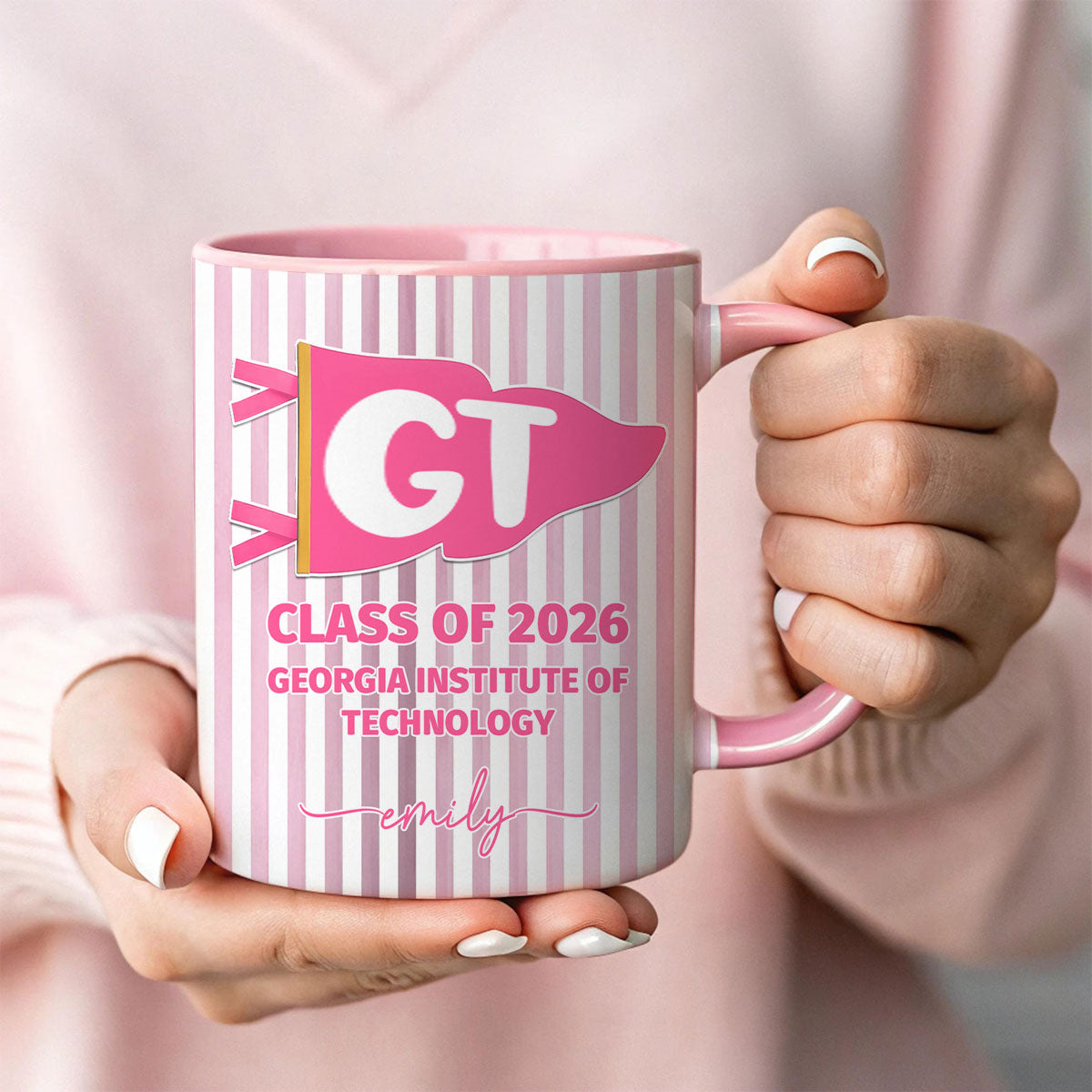 School Pennant Flag - Personalized Mug
