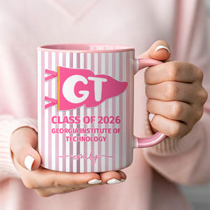 School Pennant Flag - Personalized Mug