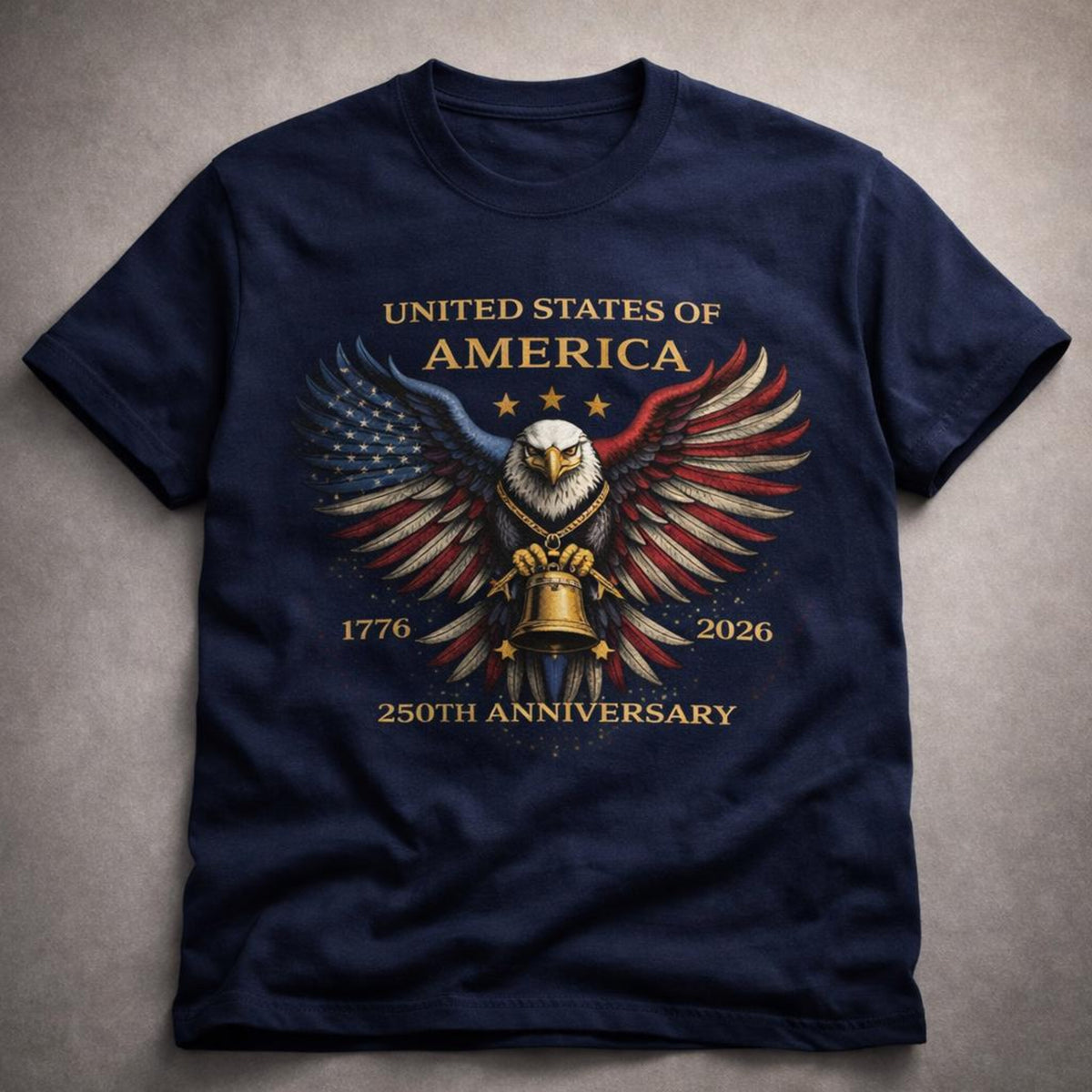 Custom Family 250th Anniversary Patriotic Eagle Shirt