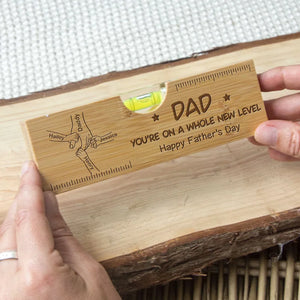 Dad Papa You're On A Whole New Level - Personalized Bottle Opener - Gift For Dad, Father's Day, Birthday Gift