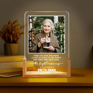 Bring A Light So Great To The World - Personalized LED Night Light - Memorial Gift