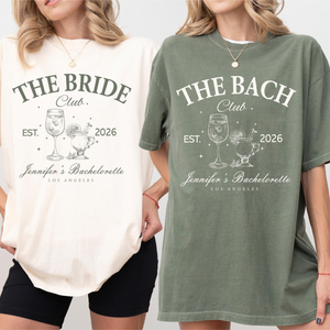 Comfort Colors Custom Personalized Bachelorette Party Matching Shirts, Luxury Personalized Bachelorette Party Shirts, Bridedesmaid Matching