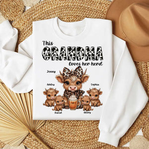 This Mama Grandma Loves Her Herds Personalized Apparel - Cozy Fall Vibe Gift For Grandma, Mother